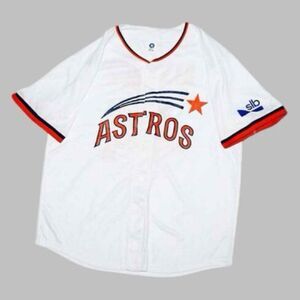 Houston Astros White Yordan Alvarez #44 Throwback "Shooting Star" Jersey Sz XL